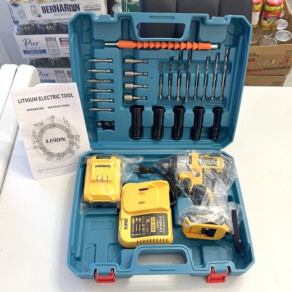 Brand New Cordless Power Impact Wrench w/Battery, Charger, Tools & Case! - Picture 1 of 16